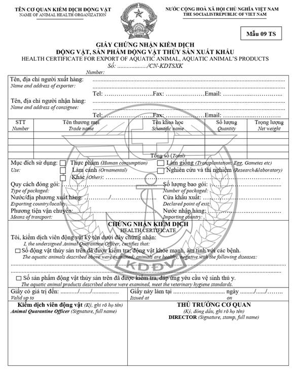 Circular No. 03/2026/TT-BNNMT on quarantine of aquatic animals and products thereof 18 image003