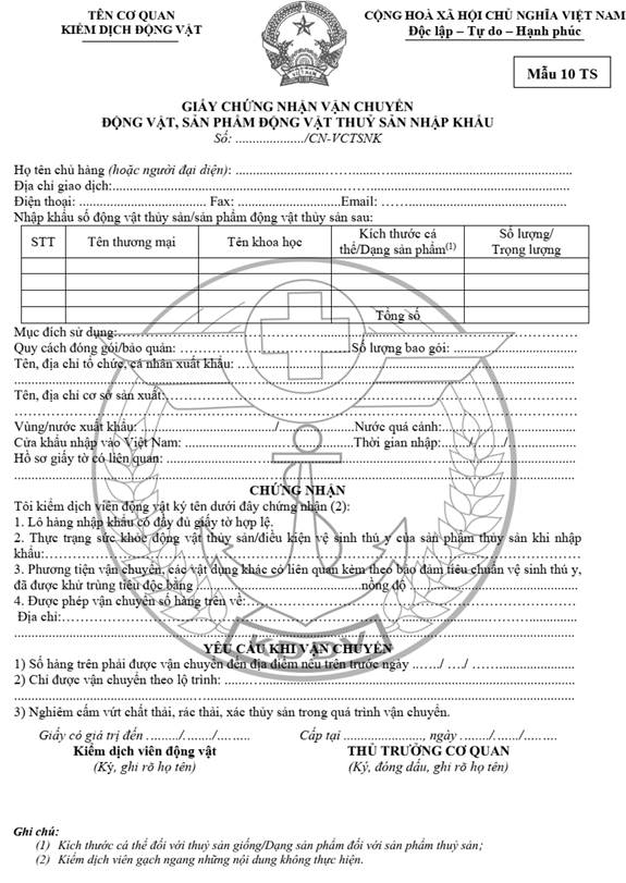 Circular No. 03/2026/TT-BNNMT on quarantine of aquatic animals and products thereof 19 image004