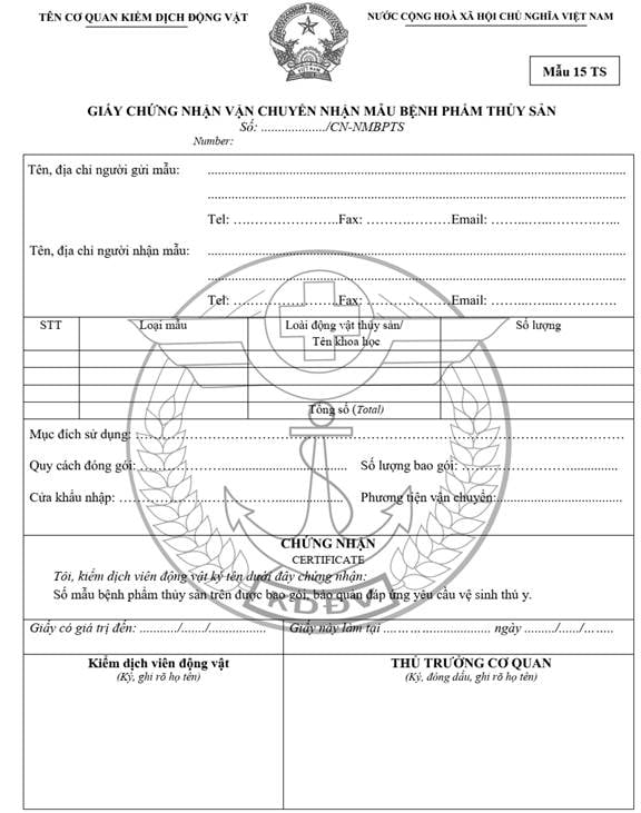 Circular No. 03/2026/TT-BNNMT on quarantine of aquatic animals and products thereof 24 image009
